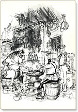 Keeping Warm, by Ronald Searle, ca. 1969