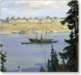 S.S. Beaver off Fort Victoria, 1846 by Adam Sherriff Scott, 1932