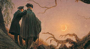 Caspar David Friedrich: Two Men Contemplating the Moon