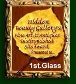 1st.Glass has won the Hidden Beauty Gallery's distinguished site award 