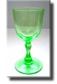  Vaseline Glass / Uranium Glass Ale Glass - English - 19th Century 
