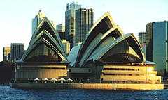 Photograph of the Sydney Opera House from Sydney Harbour