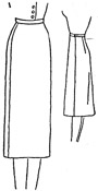 Tailored suit skirt pattern