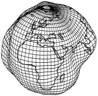 Figur der Erde (berhhung 15 000 : 1) (31 kB)