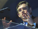 Gordon Brown speaking; image copyright: Reuters