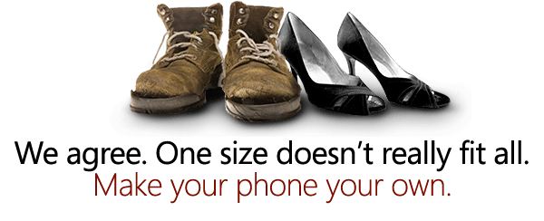 We agree. One size doesn't really fit all.