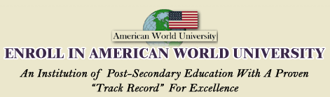 Enroll in American World University