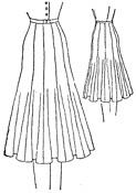 Ten-gored skirt