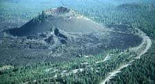 Aerial view of Lava Butte.