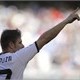 Valencia's midfielder Joaquin Sanchez celebrates his goal during a Spanish league football match aga