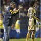 Pumas' coach Ricardo Ferreti gives instructions to his player