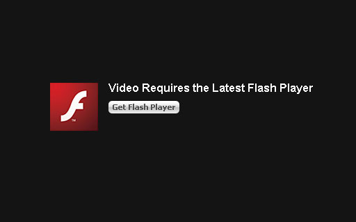 Video Requires the Latest Flash Plugin