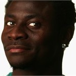Obafemi Martins of Nigeria poses during the official FIFA World Cup 2010 portrait session
