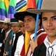 Candidatos a Mister Gay Chile posaron de huasos frente a La Moneda