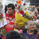 Partidarios de la Presidenta Bachelet la despiden