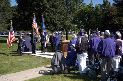 Purple Heart memorial dedication