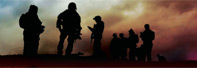 Image: Soldiers silhouettes Inside the Green Berets