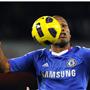 Chelsea's Ivory Coast striker Didier Drogba jumps for the ball during the English Premier League football match against Arsenal at the Emirates Stadium, London, on December 27, 2010.