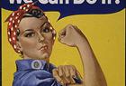 This "We can do it!", circa 1943 poster courtesy of the National Archives shows a poster also commonly known as " Rosie the Riveter." A Michigan factory worker used as the unwitting model for the wartime Rosie the Riveter poster whose inspirational "We Can Do It!" message became an icon of the feminist movement has died. Geraldine Doyle died December26, 2010, a spokesman for the Hospice House of Mid Michigan told AFP