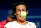 Francesca Schiavone of Italy eyes the ball before returning the ball to Russian tennis player Svetlana Kuznetsova during their WTA Dubai Tennis Championship match in the Gulf emirate on February 17, 2011. AFP PHOTO/MARWAN NAAMANI (Photo credit should read MARWAN NAAMANI/AFP/Getty Images)