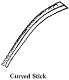 Curved stick