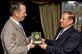 Egyptian Army Lt. Gen. Sami Enan, chief of staff of the Egyptian Armed Forces, presents an award to U.S. Navy Adm. Mike Mullen, chairman of the Joint Chiefs of Staff, in Cairo, June 7, 2011. Mullen is on a seven-day trip to the region meeting with counterparts and leaders.  DOD photo by U.S. Navy Petty Officer 1st Class Chad J. McNeeley