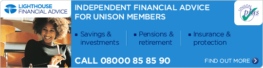 independent financial advice for Unison members