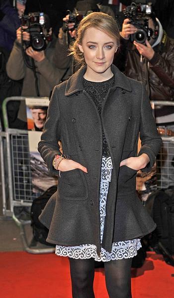 Saoirse Ronan attends The premiere of 'The Way Back' at the Curzon Mayfair Cinema in London, England.