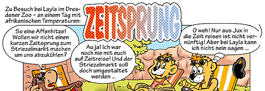 Zoo Dresden Layla, Leo undTheo Comic Zeitsprung
