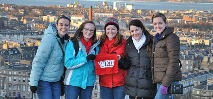 WKU students in Edinburgh.