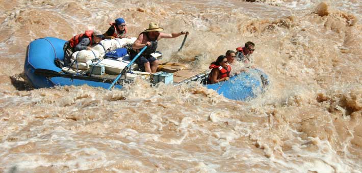 Photo of rafters on the Colorado River