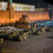 Armoured vehicles pass Lenin's tomb on Red Square