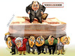 Russians invited to draw cartoons depicting crooked officials (picture by Anna Tarasova, from site caricatura.ru)