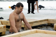 Icy dive to celebrate Epiphany