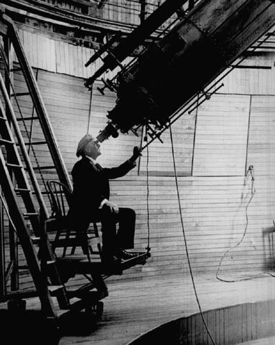 Percival Lowell at the Clark Telescope