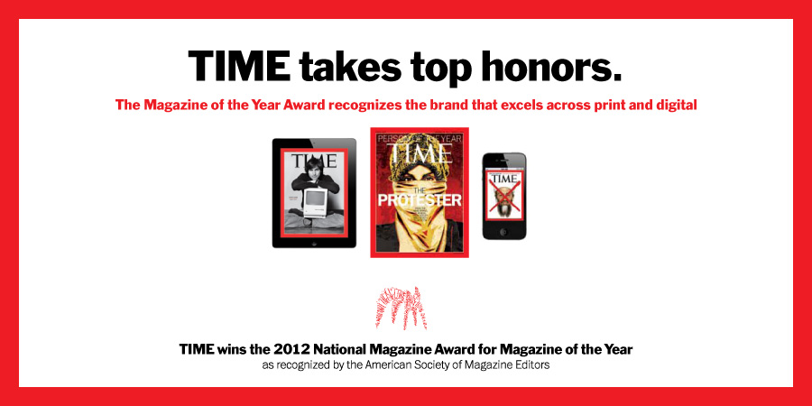 TIME Earns Three National Magazine Award Nominations