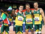 South Africa gold and a new world record in the men's 4x100m relay T42/T46 Final 