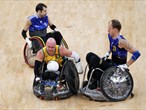 Chris Bond (#10) of Australia in action at the London 2012 International Invitational Wheelchair Rugby Tournament