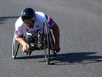 Alessandro Zanardi of Italy competes in the men's Individual H4 Time Trial 