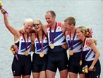 Great Britain's Mixed Coxed Four wins gold