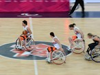 The Netherlands take on Germany in the women's Wheelchair Basketball 