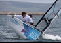 Team Australia cut through the water in the Sailing competition