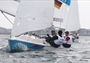 USA team compete in the Three-Person Keelboat (Sonar)