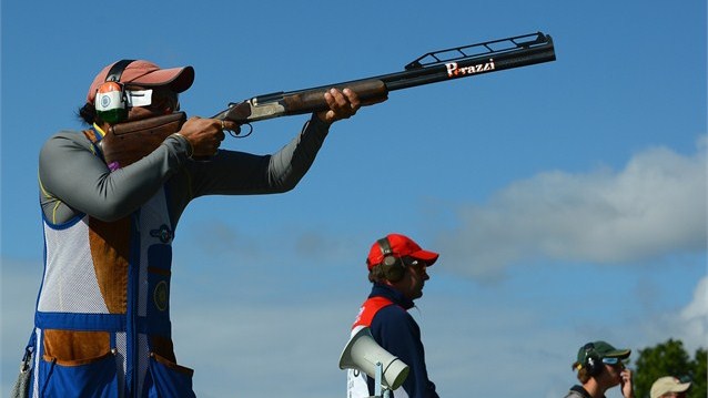 Ronjan Sodhi of India competes