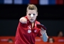 Natalia Partyka of Poland has her eye on the ball during the women's Team Table Tennis 