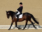 Gentlemen ridden by Lee Pearson competes in the Equestrian