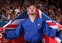 Samuel Ingram of Great Britain celebrates winning a silver medal