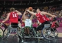 Australia take on Canada in the Wheelchair Basketball