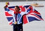 Helena Lucas of Great Britain celebrates winning the gold 