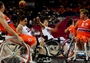 USA take on the Netherlands in the women's Wheelchair Basketball